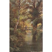 EC976 GROUNDLE GLEN. PRINTED ART POSTCARD