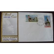 New Zealand 1970 Health Stamps Sports FDC SG940-1 Football Soccer Netball