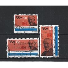 SouthAfrica.Birth Centenary of C. J. Langenhoven set of 3.Fine Used.Aug25b