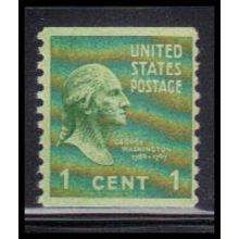 Used 839 1c George Washington Barely Clears KA9256
