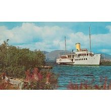 Ferry Passing Through Balloch Scotland 1970s Postcard
