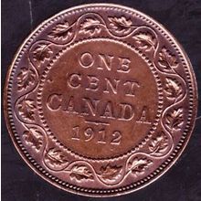 1912 Canada 1 Cent Coin