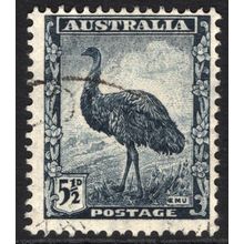 AUSTRALIA 1942/50: KING GEORGE VI DEFINITIVES - 5½d EMU USED (G1)