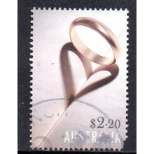 AUSTRALIA: 2020, OCCASIONS, $2.20 WEDDING RINGS, USED SHEET PERF STAMP 677/702