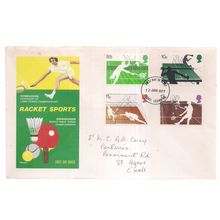 RACKET SPORTS fdc 12th January 1977 stamps #
