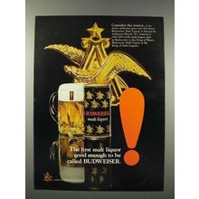 1971 Budweiser Malt Liquor Ad - Good Enough