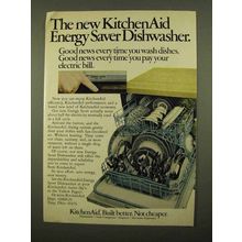 1975 KitchenAid Dishwasher Ad - Energy Saver