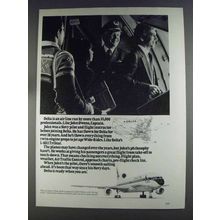 1980 Delta Airlines Ad - John Owens, Captain