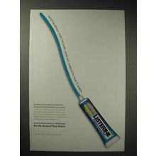 2001 Listerine Essential Care Toothpaste Ad