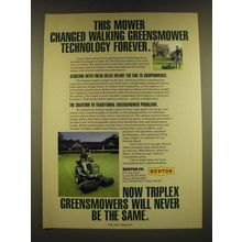 1990 Bunton Triplex Greensmower Ad - This mower changed walking