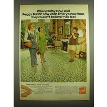 1973 Gaf Sofstep Vinyl Floors Ad - When Cathy Cole and Peggy Burton saw Joan