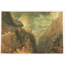 JMW Turner The Battle Of Fort Rock Tate Painting Postcard