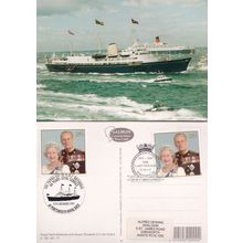 HMY Britannia Ship Final Portsmouth Voyage First Day Cover Postcard