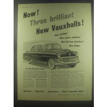 1954 Vauxhall Cresta Car Ad - Now! Three brilliant new Vauxhalls