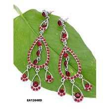Chandelier Crystal Earrings - Red - ER-EA1264RD