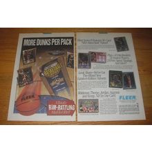 1993 Fleer Series II NBA Basketball Cards Advertisement - More Dunks per pack