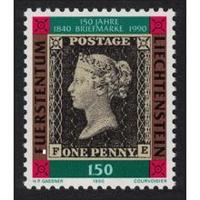 Liechtenstein 150th Anniversary of the Penny Black 1990 MNH SG#989