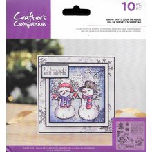 Crafter's Companion. Snow Day Clear Stamp Set. Stamping Cardmaking Scrapbooking