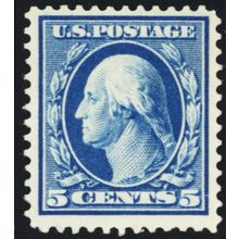 378, Mint VF NH 5¢ - Well Centered Stamp - Stuart Katz