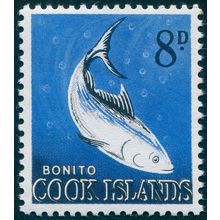 Cook Islands 1963 8d Long-tailed Tuna SG168 MNH