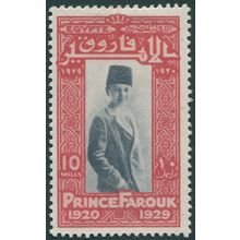 Egypt 1929 10m slate & carmine-red Prince's Birthday SG179 unused