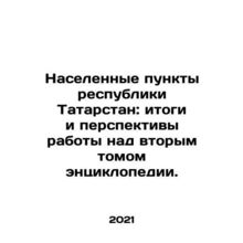 Settlements of the Republic of Tatarstan: results and prospects of work on the