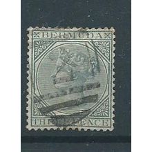 bermuda stamps sg28 sg 28 watermark crown ca used duplex