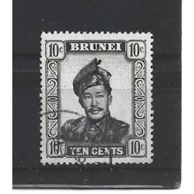 Brunei.SG106 10c Sultan Omar Ali Saifuddin.Fine Used.Aug25b