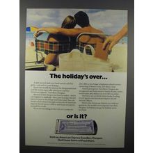 1979 American Express Travelers Cheques Ad - Holiday