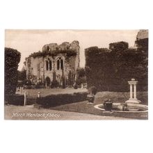 MUCH WENLOCK ABBEY, SHROPSHIRE. unused antique postcard 1911 by F Frith =