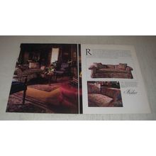 1990 Baker Upholstered Furnture Ad - Russian Intricacies cultured by Baker