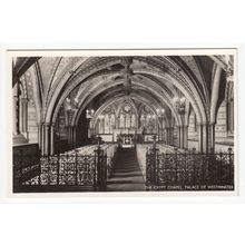 The Crypt Chapel Palace of Westminster Postcard RP London