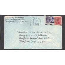 Cover WS7 10c Minute Man 1281 3c Francis Parkman (No Cachet-Inked/A) CV00935