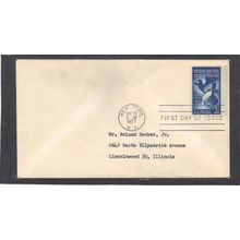 FDC 1090 3c Steel Industry (No Cachet-Typed/A) CV42182