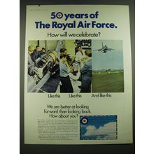 1968 Royal Air Force Ad - 50 years of the Royal Air Force.