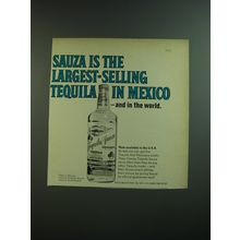 1969 Sauza Tequila Ad - Sauza is the largest-selling Tequila in Mexico
