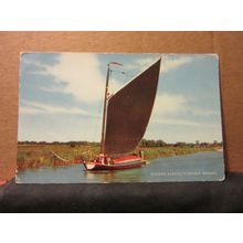 WHERRY, 'ALBION', NORFOLK BROADS unused postcard by J. Salmon =