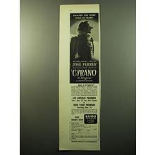 1950 Bijou Theatre Cyrano de Bergerac Movie Advertisement
