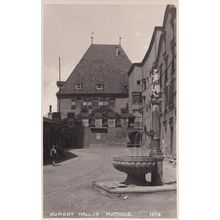 Kurort Hall Austria Rathaus Real Photo Vintage Postcard