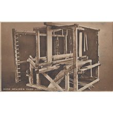 Manx Weavers Hand Loom Isle Of Man Crafts Old Postcard