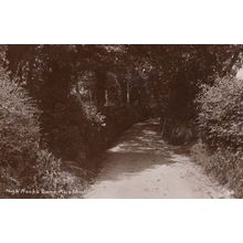 High Rocks Lane at Dusk Spooky Scary Rusthall Kent Real Photo Postcard