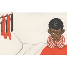 African American Red Socks Child Old Painting Postcard