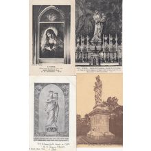 Paris Saint Severin etc 4x Antique French Religious Notre Dame Postcard s