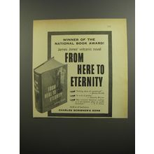 1952 Scribners Book Advertisement - From Here to Eternity by James Jones