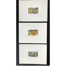 Gabon 2001 Mi. 1655 - 1657 épreuve de Luxe Danses tradtionnelles Rare !