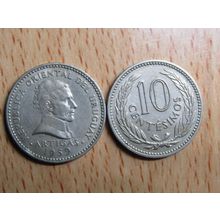 Uruguay 1959 10 Centesimos Coin