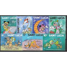1980 7 different values - MNH (**) - DISNEY