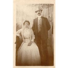 Eastbourne Sussex Man In Stately Home Country Fashion Old Postcard