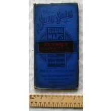 c1915 Bartholomew's linen Survey Series Touring Maps - Keswick Ullswater &c