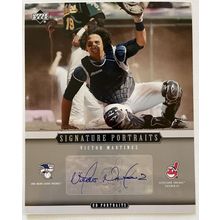 Victor Martinez Signed Autographed 2005 UD Portraits 8x10 Photo Cleveland : UDA